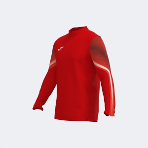 JOMA ELITE XI SWEATSHIRT RED WHITE