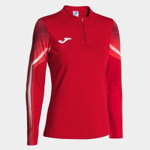 JOMA ELITE XI SWEATSHIRT RED WHITE