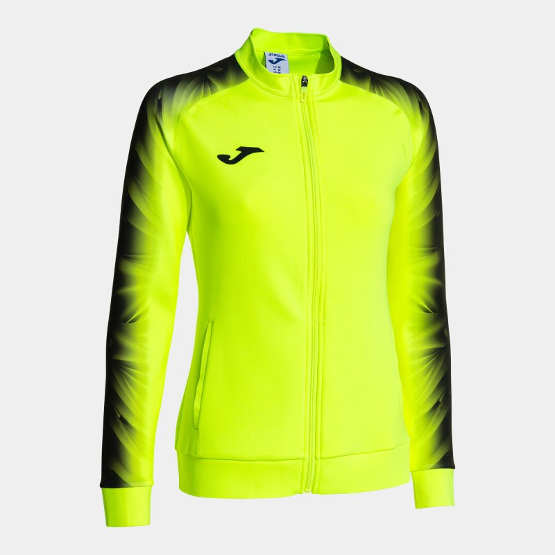 JOMA ELITE XI FULL ZIP SWEATSHIRT FLUOR YELLOW BLACK