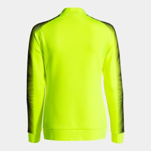 JOMA ELITE XI FULL ZIP SWEATSHIRT FLUOR YELLOW BLACK