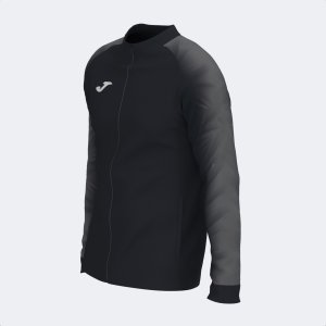 JOMA ELITE XI FULL ZIP SWEATSHIRT BLACK ANTHRACITE