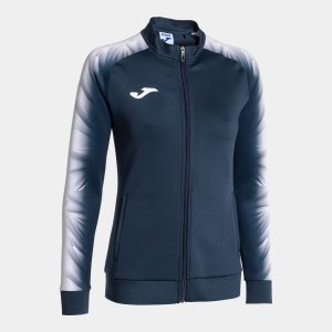JOMA ELITE XI FULL ZIP SWEATSHIRT NAVY WHITE
