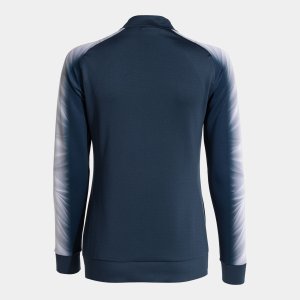 JOMA ELITE XI FULL ZIP SWEATSHIRT NAVY WHITE