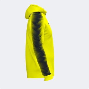 JOMA ELITE XI ZIP-UP HOODIE FLUOR YELLOW BLACK