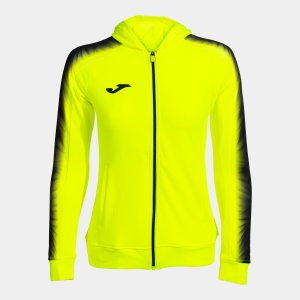 JOMA ELITE XI ZIP-UP HOODIE FLUOR YELLOW BLACK