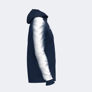 JOMA ELITE XI ZIP-UP HOODIE NAVY WHITE