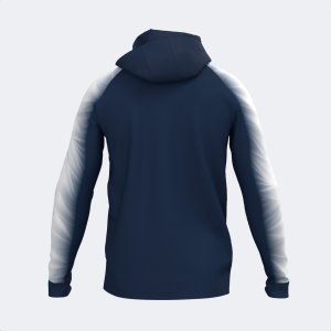 JOMA ELITE XI ZIP-UP HOODIE NAVY WHITE