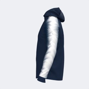 JOMA ELITE XI ZIP-UP HOODIE NAVY WHITE