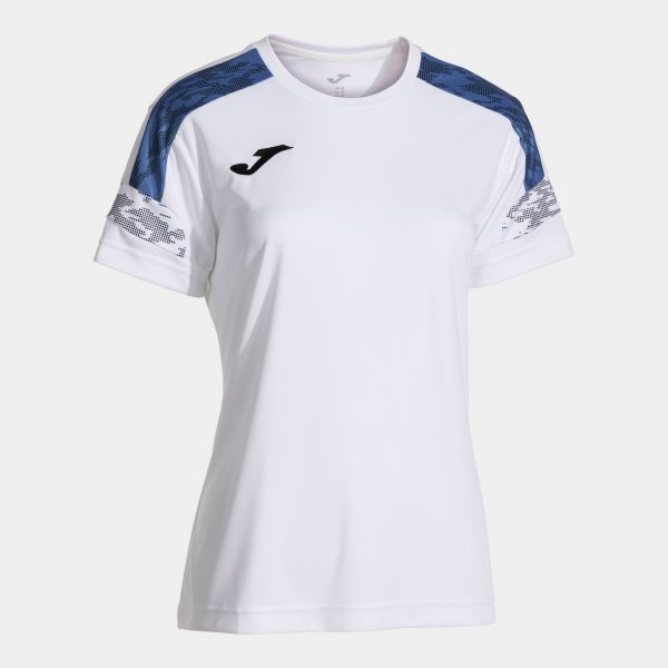JOMA CHAMPIONSHIP VIII SHORT SLEEVE T-SHIRT WHITE ROYAL BLUE