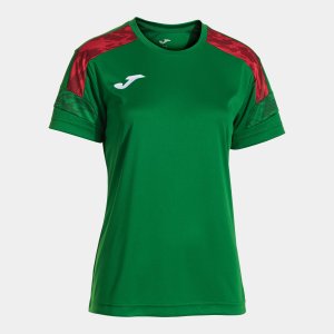 JOMA CHAMPIONSHIP VIII SHORT SLEEVE T-SHIRT GREEN RED