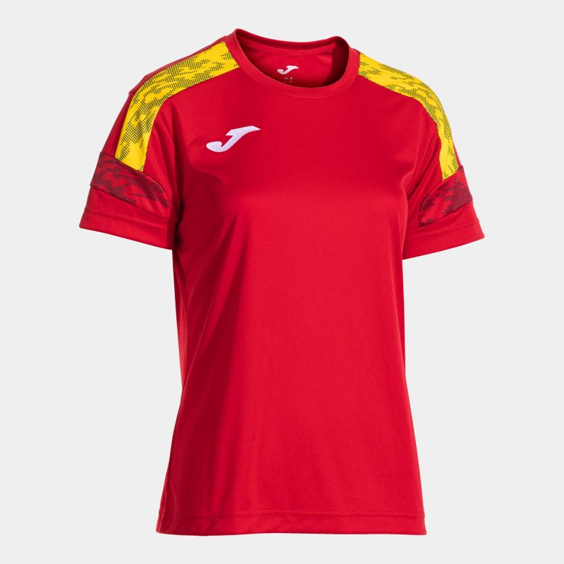 JOMA CHAMPIONSHIP VIII SHORT SLEEVE T-SHIRT RED YELLOW