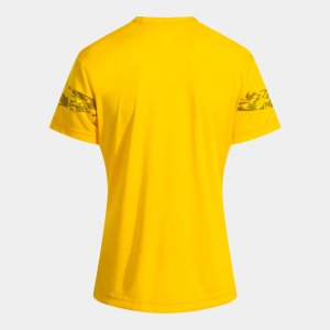 JOMA CHAMPIONSHIP VIII SHORT SLEEVE T-SHIRT YELLOW ROYAL BLUE