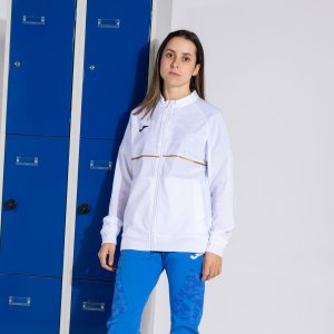 JOMA RECORD III FULL ZIP SWEATSHIRT WHITE