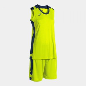 JOMA LIDER BASKET SET FLUOR YELLOW DARK NAVY