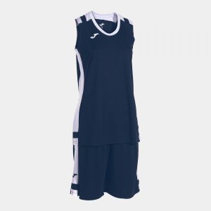 JOMA LIDER BASKET SET DARK NAVY WHITE
