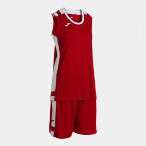 JOMA LIDER BASKET SET RED WHITE