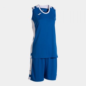 JOMA LIDER BASKET SET ROYAL BLUE WHITE