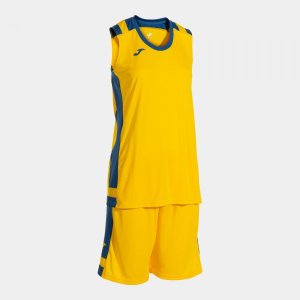 JOMA LIDER BASKET SET YELLOW ROYAL BLUE