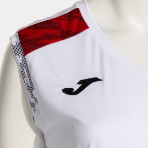 JOMA CHAMPIONSHIP VIII SLEEVELESS SHIRT WHITE RED