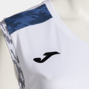 JOMA CHAMPIONSHIP VIII SLEEVELESS SHIRT WHITE ROYAL BLUE