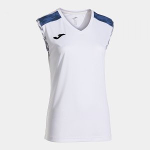 JOMA CHAMPIONSHIP VIII SLEEVELESS SHIRT WHITE ROYAL BLUE