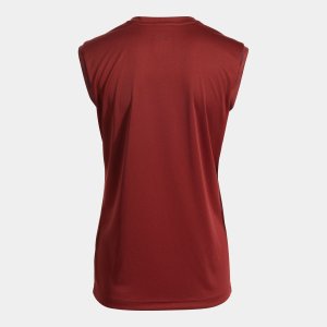 JOMA CHAMPIONSHIP VIII SLEEVELESS SHIRT BURGUNDY SKY BLUE