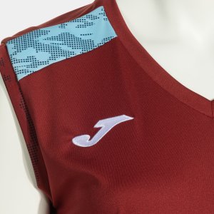 JOMA CHAMPIONSHIP VIII SLEEVELESS SHIRT BURGUNDY SKY BLUE