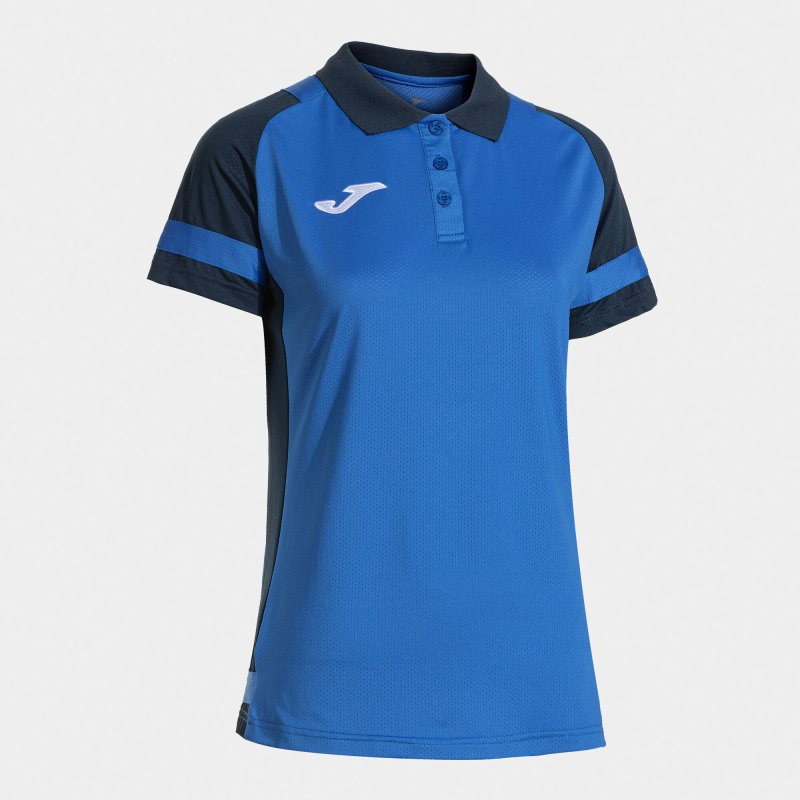 JOMA LIDER SHORT SLEEVE POLO ROYAL BLUE NAVY BLUE