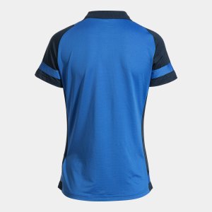 JOMA LIDER SHORT SLEEVE POLO ROYAL BLUE NAVY BLUE