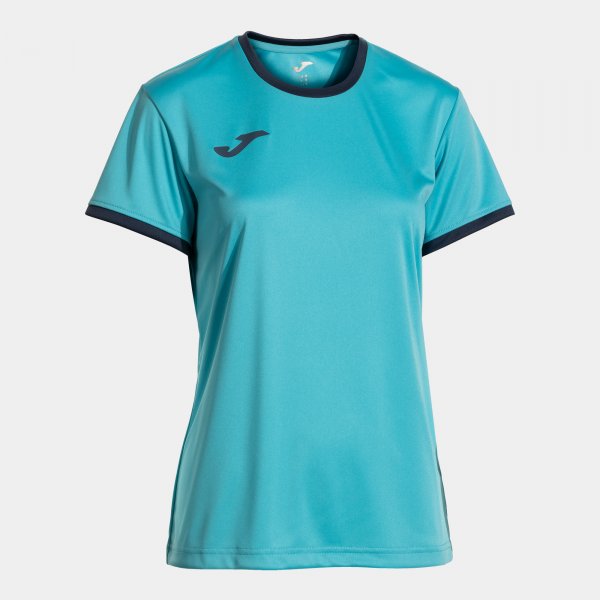 JOMA COMBI PREMIUM SHORT SLEEVE T-SHIRT FLUOR TURQUOISE DARK NAVY
