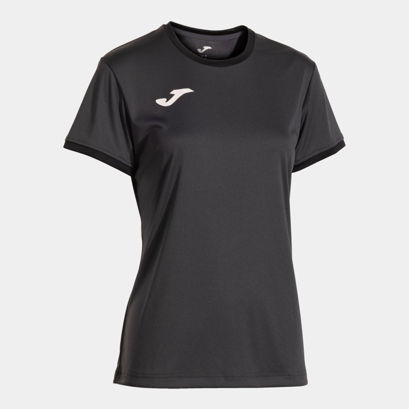 JOMA COMBI PREMIUM SHORT SLEEVE T-SHIRT DARK GRAY BLACK