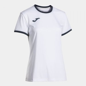 JOMA COMBI PREMIUM SHORT SLEEVE T-SHIRT WHITE DARK NAVY