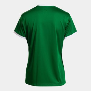 JOMA COMBI PREMIUM SHORT SLEEVE T-SHIRT GREEN WHITE