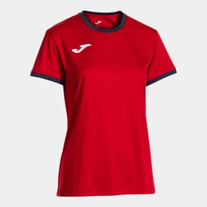 JOMA COMBI PREMIUM SHORT SLEEVE T-SHIRT RED DARK NAVY