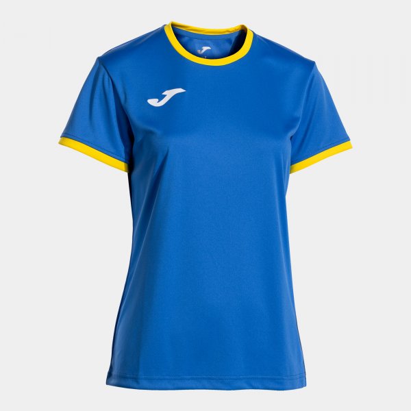 JOMA COMBI PREMIUM SHORT SLEEVE T-SHIRT ROYAL BLUE YELLOW