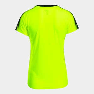 JOMA ELITE XI SHORT SLEEVE T-SHIRT FLUOR YELLOW BLACK