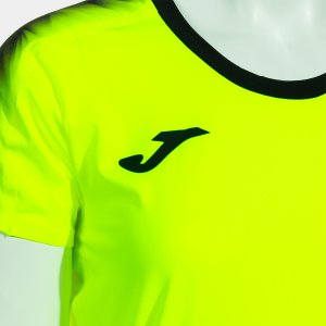 JOMA ELITE XI SHORT SLEEVE T-SHIRT FLUOR YELLOW BLACK