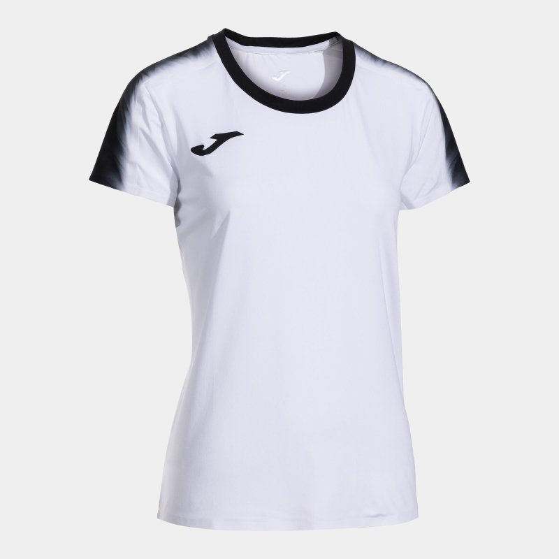JOMA ELITE XI SHORT SLEEVE T-SHIRT WHITE BLACK