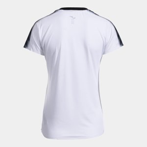 JOMA ELITE XI SHORT SLEEVE T-SHIRT WHITE BLACK