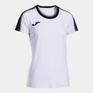 JOMA ELITE XI SHORT SLEEVE T-SHIRT WHITE BLACK