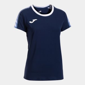 JOMA ELITE XI SHORT SLEEVE T-SHIRT DARK NAVY WHITE