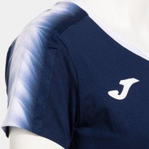 JOMA ELITE XI SHORT SLEEVE T-SHIRT DARK NAVY WHITE