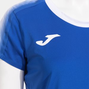 JOMA ELITE XI SHORT SLEEVE T-SHIRT ROYAL BLUE WHITE