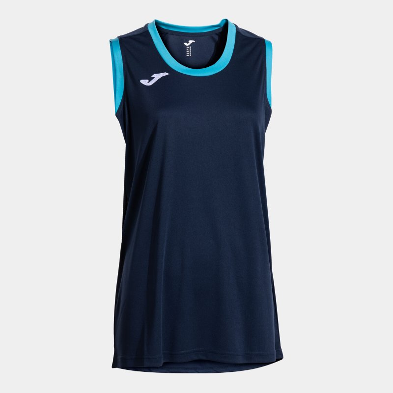 JOMA CANCHA SLEEVELESS SHIRT DARK NAVY FLUOR TURQUOISE