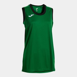 JOMA CANCHA SLEEVELESS SHIRT GREEN BLACK