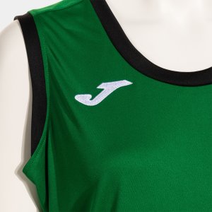 JOMA CANCHA SLEEVELESS SHIRT GREEN BLACK