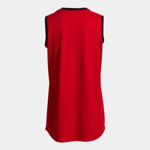 JOMA CANCHA SLEEVELESS SHIRT RED BLACK