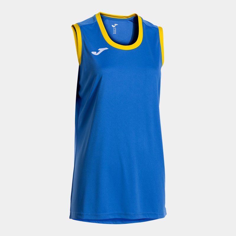 JOMA CANCHA SLEEVELESS SHIRT ROYAL BLUE YELLOW
