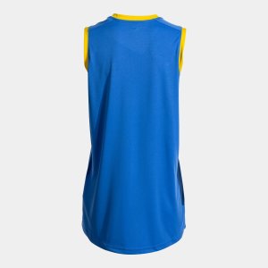 JOMA CANCHA SLEEVELESS SHIRT ROYAL BLUE YELLOW