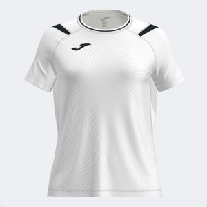 JOMA DINAMO II SHORT SLEEVE T-SHIRT WHITE BLACK
